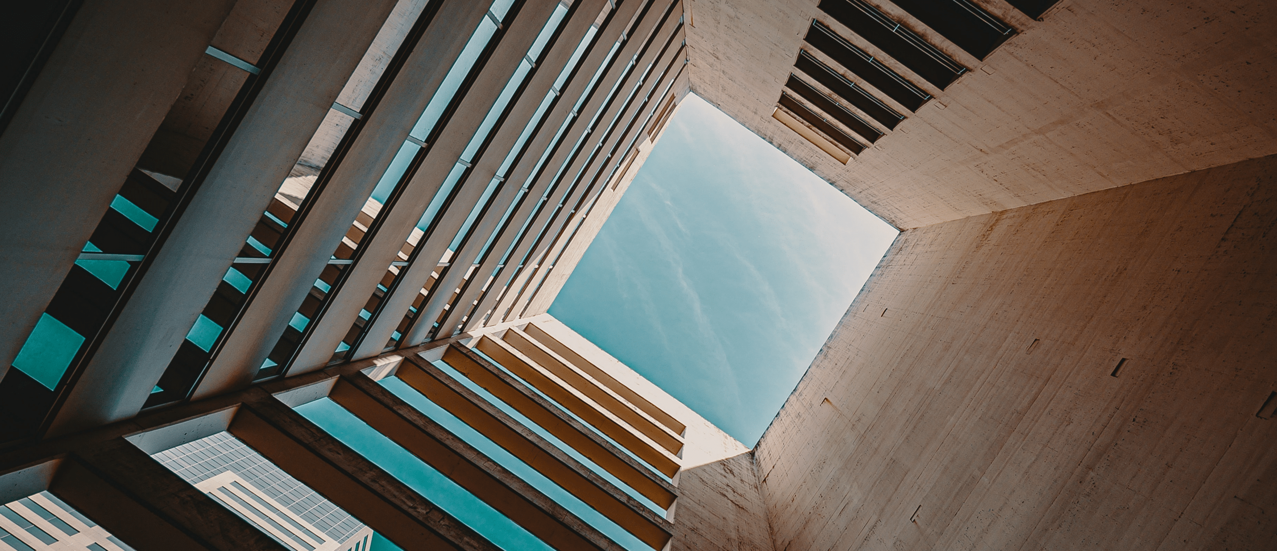 Modern business building with blue sky