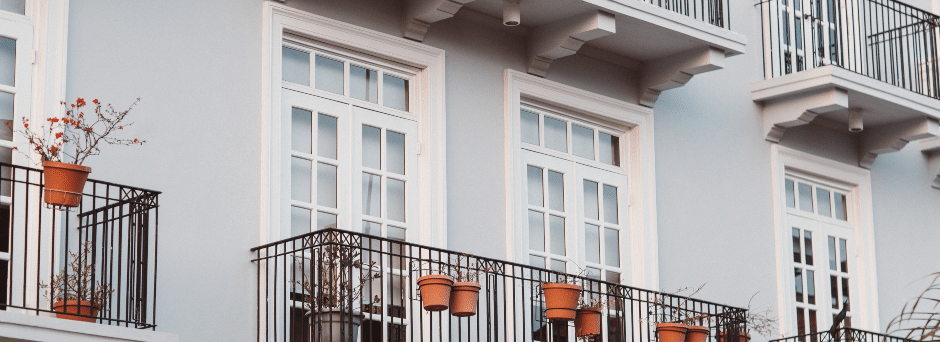 Modern apartment with balcony